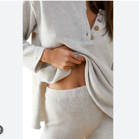 Free People Hailee Set in medium Ivory Heather - Picture 2 of 7